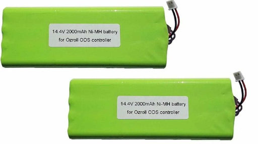 [2 Pack] 2000mAh OZRoll Replacement Battery Premium ODS Control 10 Roller Remote - Battery Mate