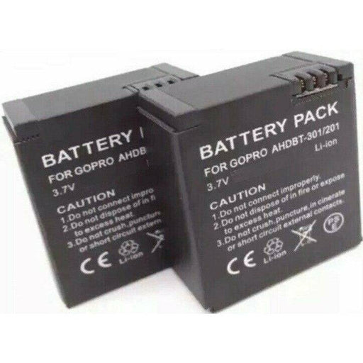 High Capacity Compatible Battery for GoPro HERO 3 3+ AHDBT 301 | 201 - Battery Mate