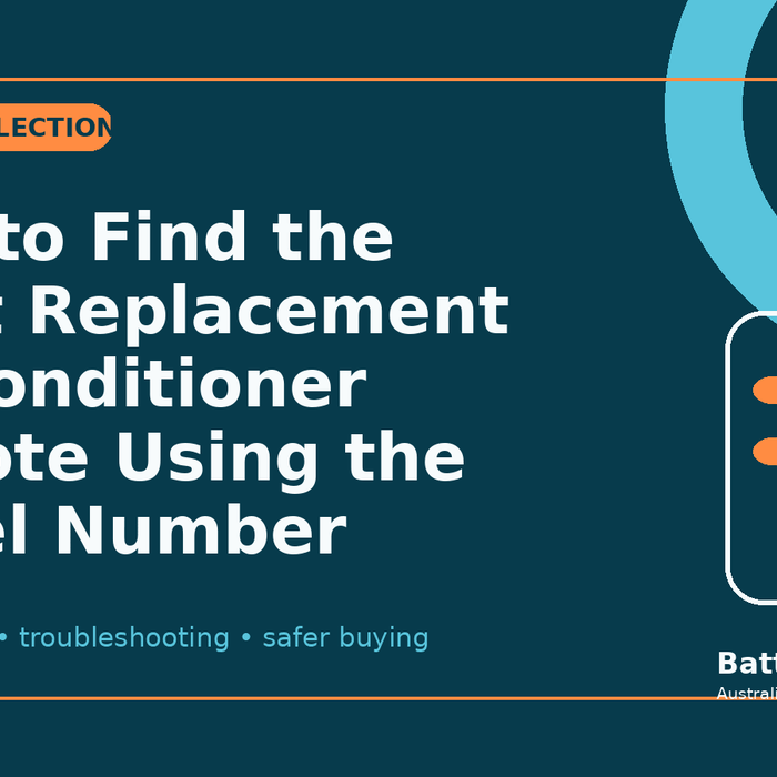 How to Find the Right Replacement Air Conditioner Remote Using the Model Number - Battery Mate