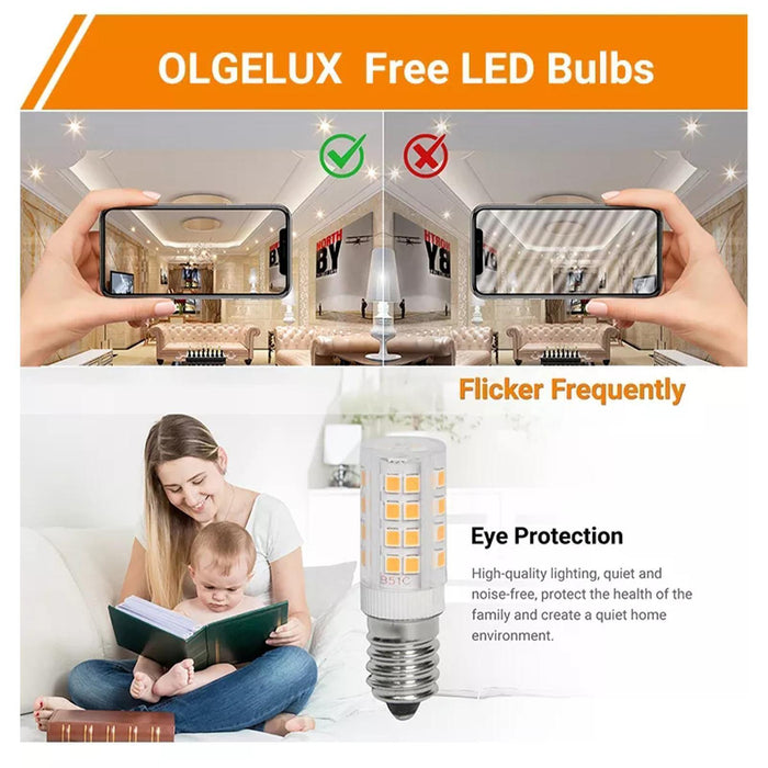 10 Pack E14 LED Bulb 5W Corn light bulbs Replace Halogen 22V.x lamp I6V7 - Battery Mate