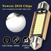 10x 31mm Festoon 15 LED Interior Dome Map Light Bulbs – White 6000K for Car, Ute, 4WD, SUV - Battery Mate