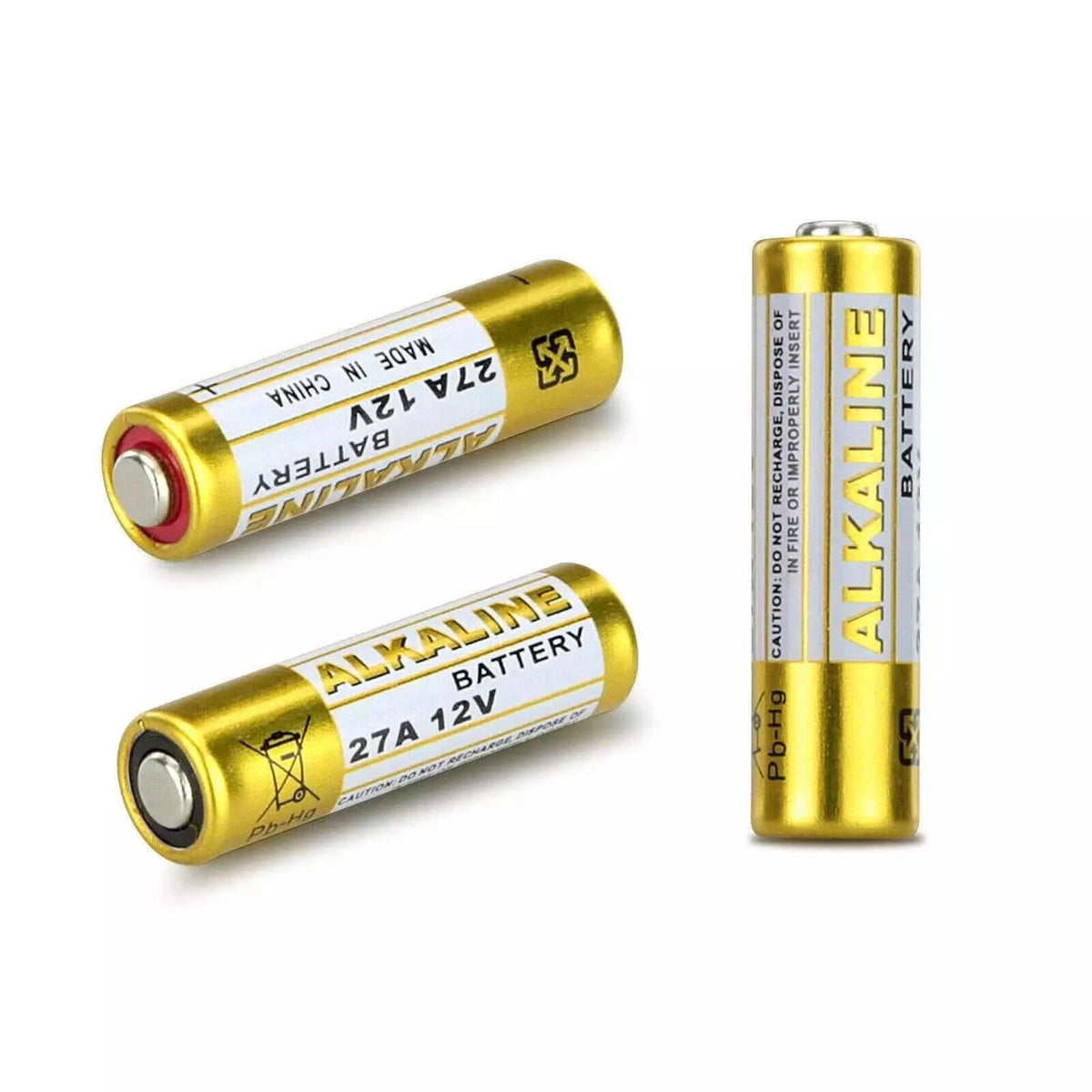 10X Alkaline Batteries 27A 12V MN27 LR27A A27 L828 V27GA Battery Garage ...