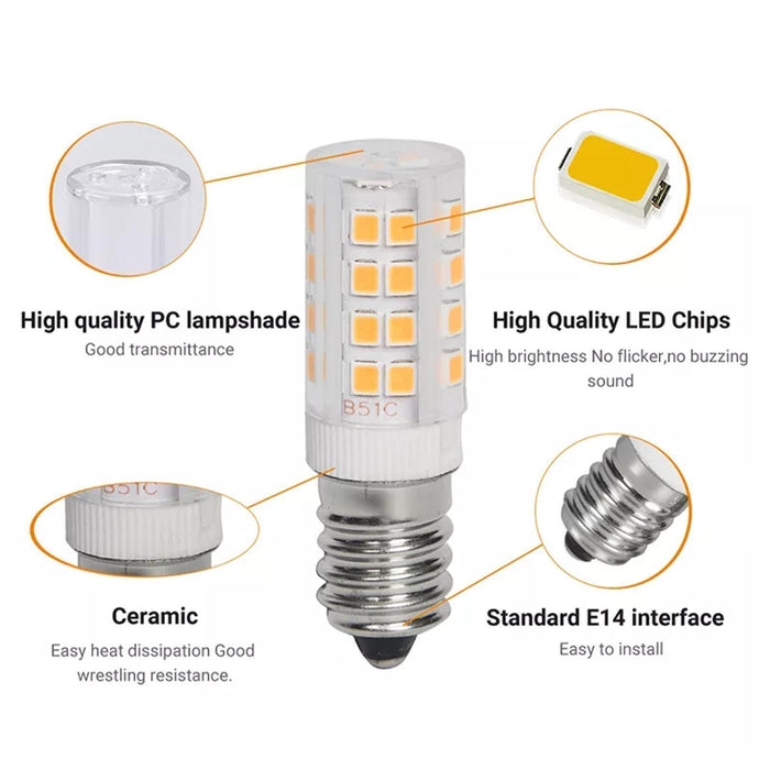 15 Pack E14 LED Bulb 5W Corn light bulbs Replace Halogen 22V.x lamp I6V7 - Battery Mate