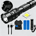 180000LM L2 LED Tactical Flashlight USB Rechargeable Camping Hunting Torch - Battery Mate