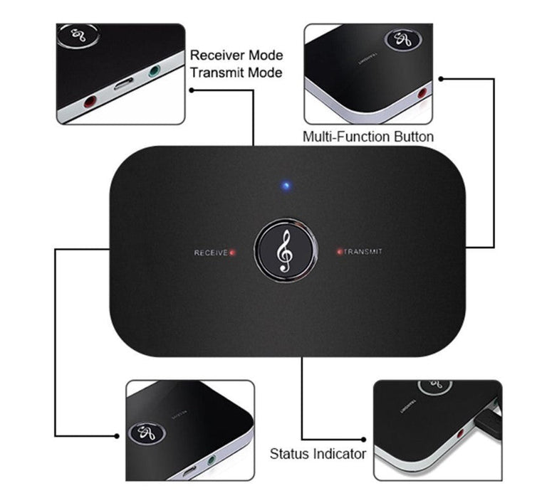 2 in 1 Wireless Bluetooth 5.0 Audio Transmitter Receiver 3.5mm Adapter For TV PC - Battery Mate