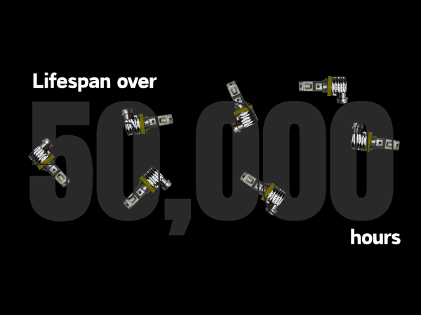 [2 Pack] H8 H9 H11 LED Headlight Bulbs 6500K White | High/Low Beam Conversion Kit - Battery Mate