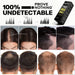 [2 Pack] Hair Building Fibres (56g) | Instantly Fuller, Thicker - Looking Hair | Windproof & Sweatproof | Women & Men | Designed in Australia (Light Brown) - Battery Mate
