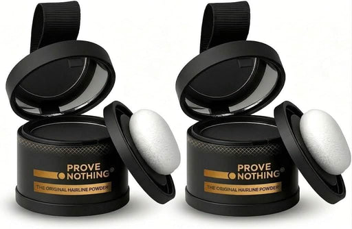 [2 Pack] Hairline Powder Instantly Conceals Hair Loss, Root Touch Up Hair Powder, Gray Hair Cover Up for Women & Men, Root Cover Up, Hair Fibers for Thinning Hair, Stain - Proof 48 Hours (Dark Brown) - Battery Mate