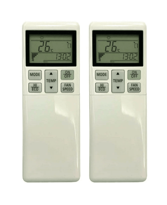 2 Pack Tavice Compatible Mitsubishi Heavy Industries Air Conditioner Remote Control RLA502A700L Replacement - Battery Mate