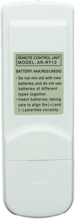 2 Pack Tavice Compatible Replacement AR - RY12 Remote Control for Fujitsu Air Conditioners – Also Compatible with AR - RY3, AR - RY5, AR - RY13, RY4, RY11, ASTA18LCC, ASTA24LFC, AR - RAD1E, AR - RAC1C, AR - RAE1E, AR - RAC2E - Battery Mate