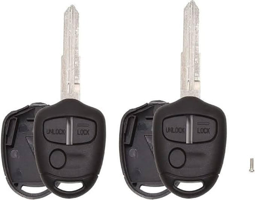[2 Pack] TAVICE Replacement Remote Key Blank Shell/Case MIT8, Compatible with Mitsubishi Lancer CJ 2007?2014 - Battery Mate