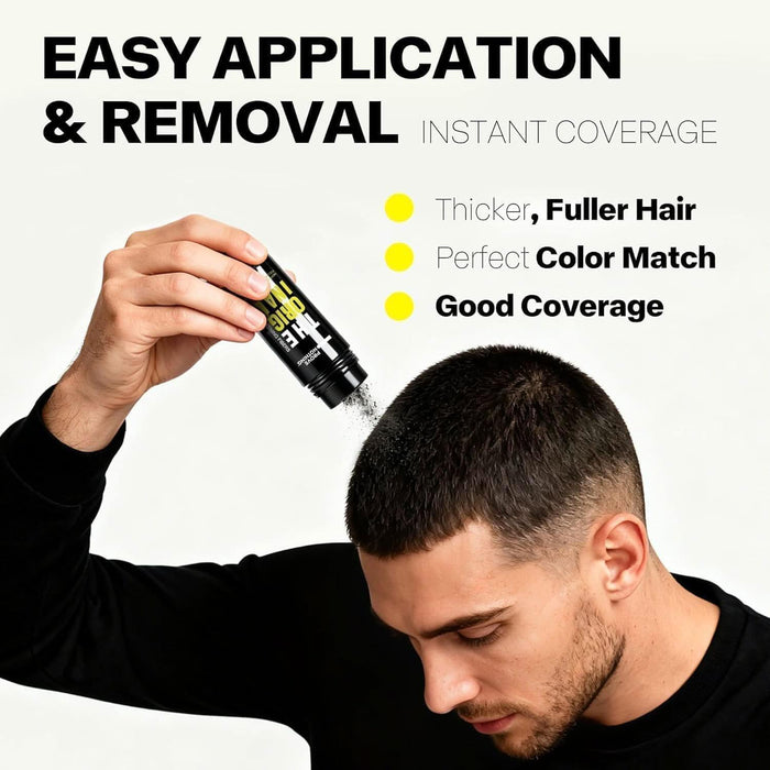 [3 PACK] PROVE Nothing 86g VALUE PACK PN Hair Fibers for Thinning Hair & Bald spots (DARK BROWN) - 3x 28g Bottles - Conceals Hair Loss in Seconds - Hair Powder for Women & Men | Designed in Australia (Black) - Battery Mate