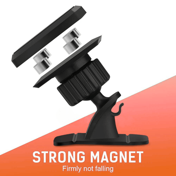 360° Magnetic Dashboard Phone Mount – Universal Stick - On Car Holder for iPhone & Samsung - Battery Mate