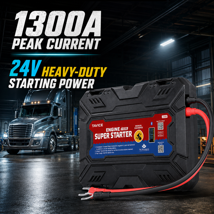 TAVICE LEAGEND JS600 On-Board SuperCap Jump Starter 12V Heavy-Duty Battery Booster Emergency Car Starter