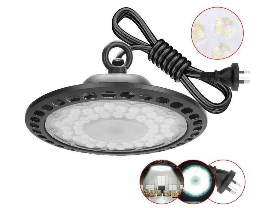 2x 500W LED High Bay Light Low Bay UFO Factory Warehouse Industrial Light