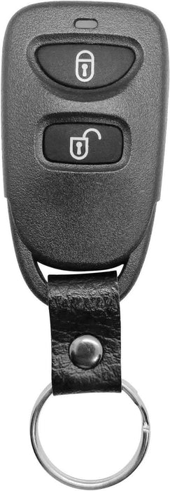 Hyundai Santa Fe Tucson 2-button remote shell front and back view