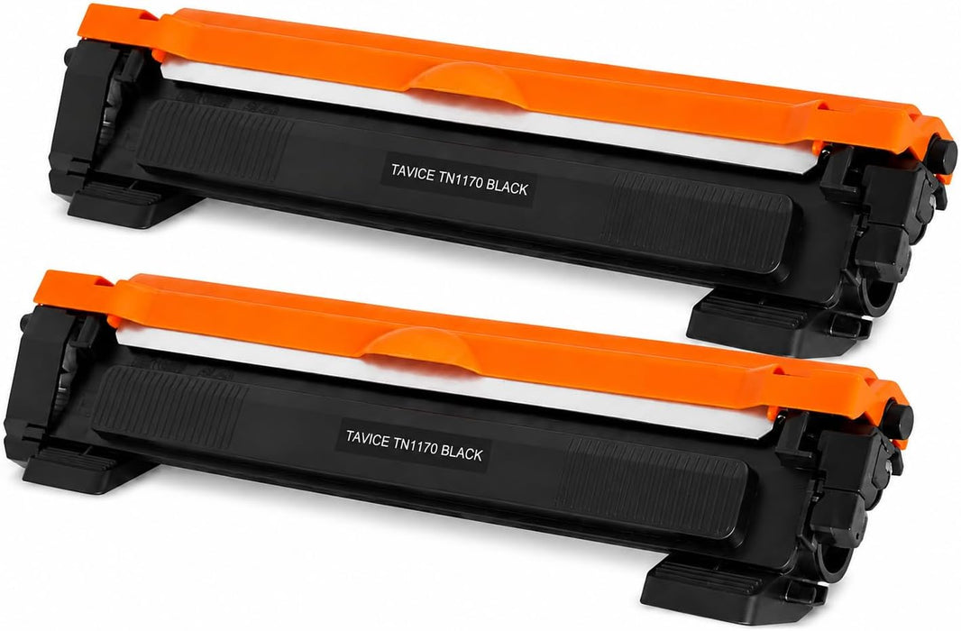 TAVICE 2 Pack TN1170 Toner Cartridges Compatible with Brother HL-L1230W and DCP-L1630W Printers, Black