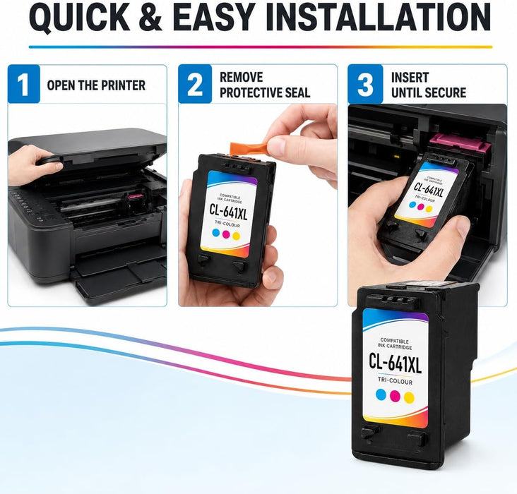 TAVICE CL-641XL 641XL Ink Cartridge Compatible with Canon PIXMA MG2160 MG2260 MG3160