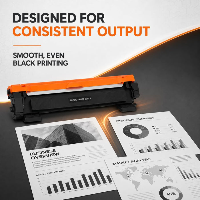 TN1170 Toner Cartridge Compatible with Brother HL-L1230W and DCP-L1630W Printers