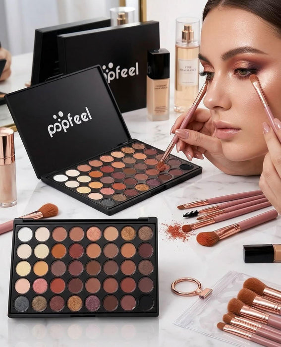 TAVICE Eye Makeup Set Complete Eye Kit with Eyeshadow Palette, Eyeliner, Pencil, Mascara & Brush.