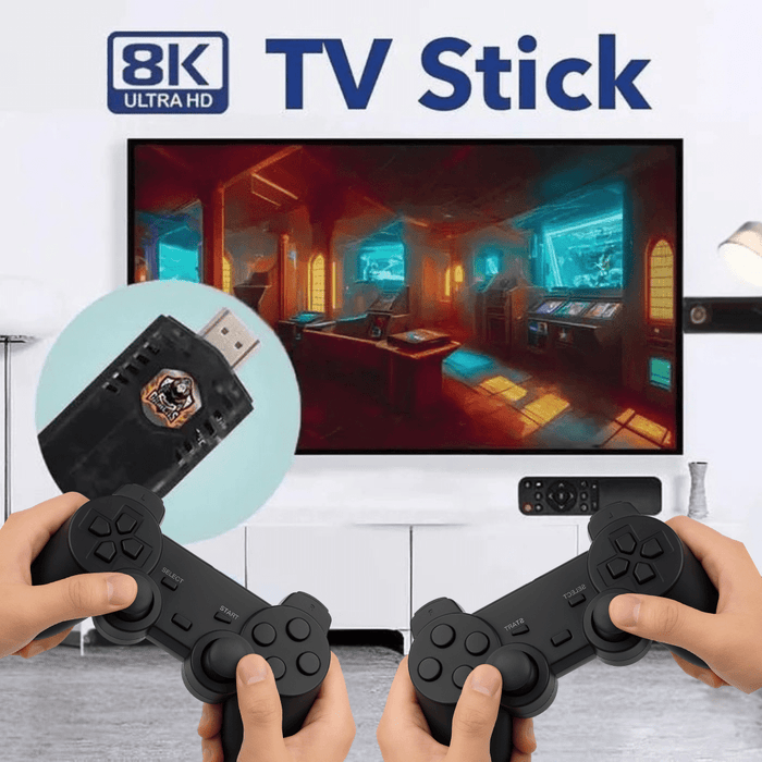 8K Video Quad - core Android TV Box 10000+ Game Console Retro Stick Dual System - Battery Mate