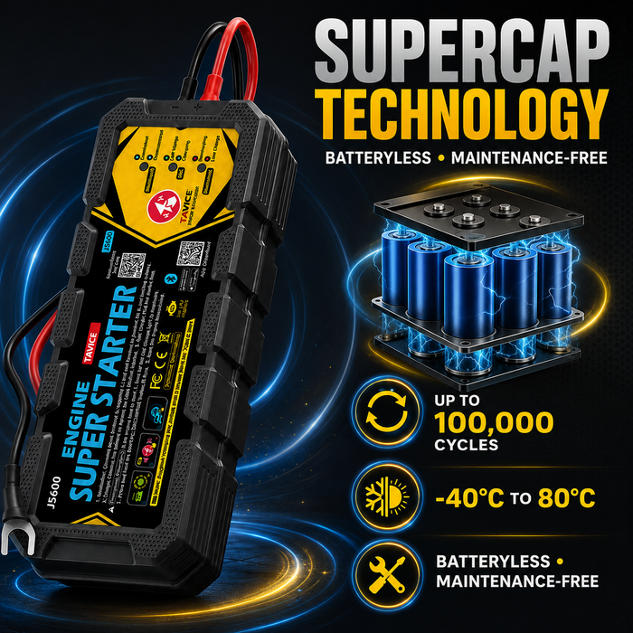 TAVICE LEAGEND JS200 On-Board SuperCap Jump Starter 12V Battery Booster Emergency Car Starter