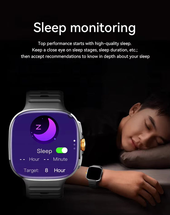 Tavice 5G Cellular Smartwatch – Large Screen, Video Call, Waterproof, GPS, Heart & Sleep Monitor, Apps, Sim Card Support