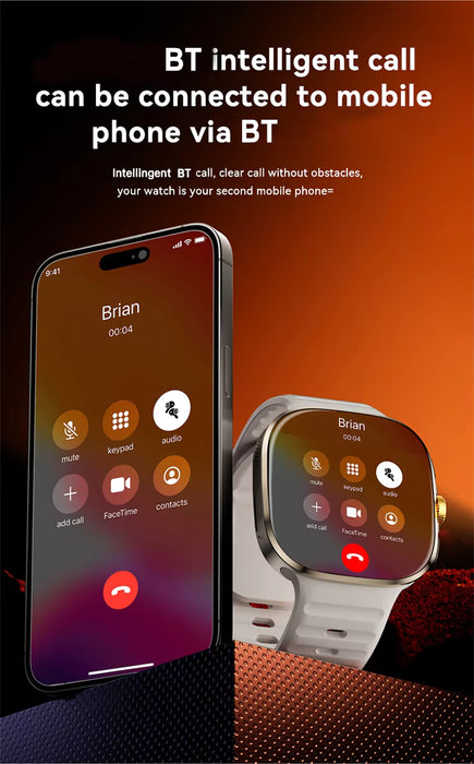 Tavice 5G Cellular Smartwatch – Large Screen, Video Call, Waterproof, GPS, Heart & Sleep Monitor, Apps, Sim Card Support