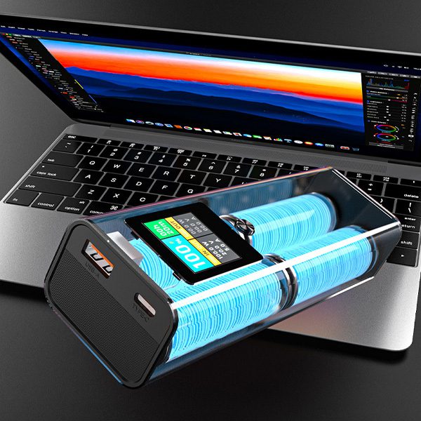Tavice 20000mAh 100W Power Bank with TFT Display for Phones, Laptops, iPads | USB-C Fast Charging Portable Charge