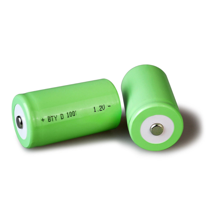 [2 Pack] 10000mAh D-Size 1.2V Ni-MH Rechargeable Batteries | High-Capacity Long-Lasting D Cell Power Set