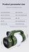 Camping Lantern with Fan & Floodlight | Solar Rechargeable Portable LED Light - Battery Mate