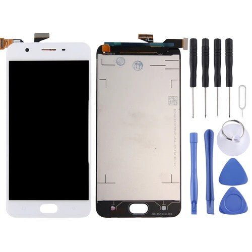 CD Display Digitizer Touch Screen Glass Assembly for Oppo A57 White - Battery Mate