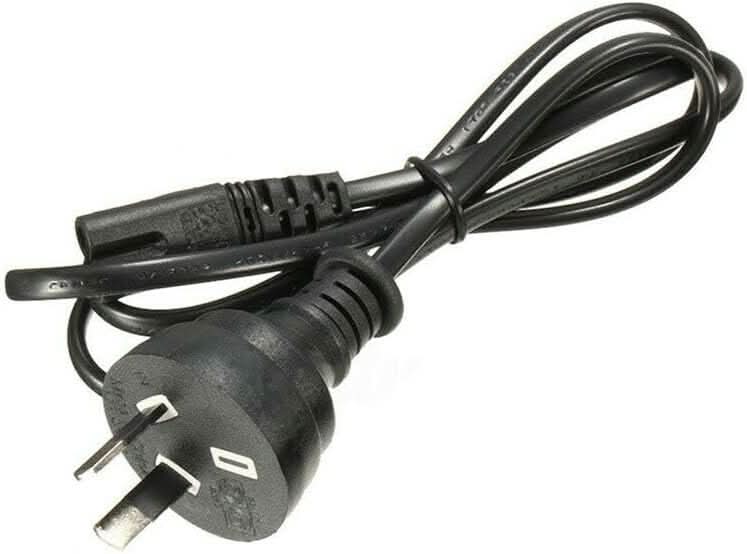 Classic Game Console Power Cable – 2 - Pin Figure 8 for PlayStation, Xbox, Sega Systems - Battery Mate