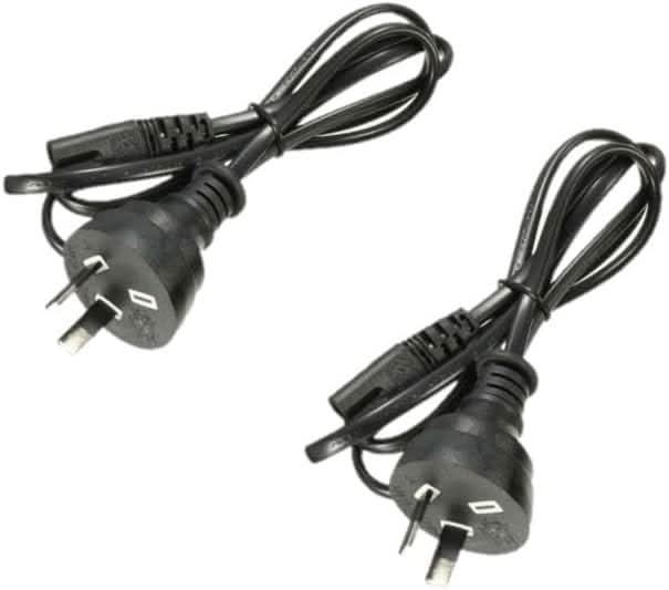 Classic Game Console Power Cable – 2 - Pin Figure 8 for PlayStation, Xbox, Sega Systems - Battery Mate