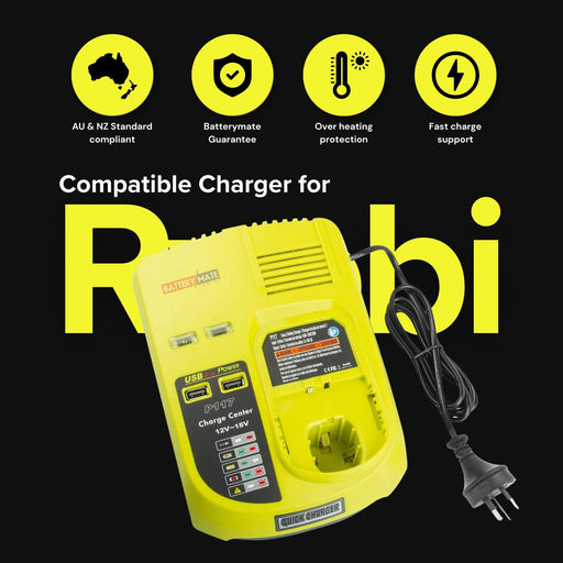 18 Volt Battery Ryobi One Plus Battery Charger RYOBI P108 18V One