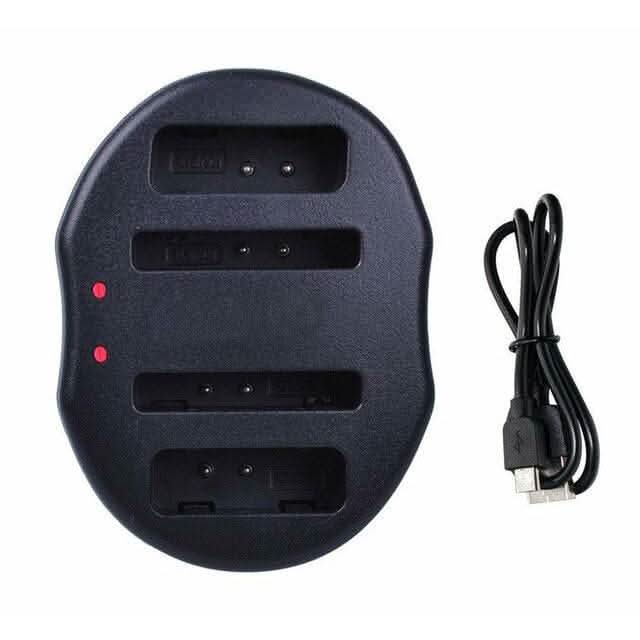 [Combo Pack] 2x NB - 11L / NB - 11LH 1000mAh Rechargeable Batteries with LCD USB Charger | Replacement for Canon IXUS 175, 180, 185, 190, PowerShot & ELPH Series (2 Batteries + Charger) - Battery Mate