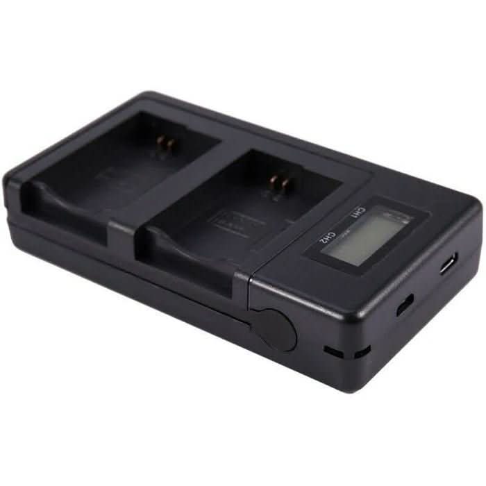 [Combo Pack] 2x NP - FW50 1500mAh Rechargeable Batteries with Dual USB Charger | Replacement for Sony Alpha A5000, A5100, A6000, A6300, A6500 (2 Batteries + Charger) - Battery Mate