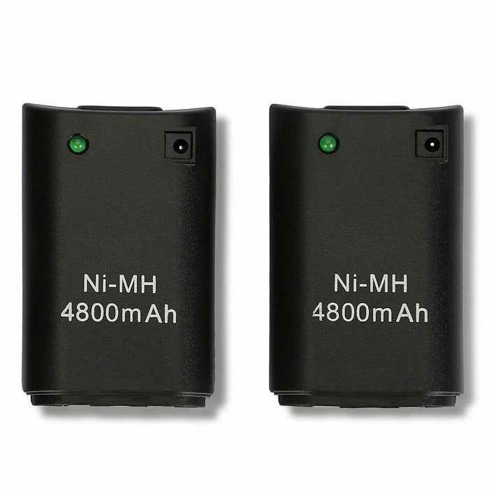 Compatible Battery + USB Charger Cable Pack for XBOX 360 Wireless Controller - Battery Mate