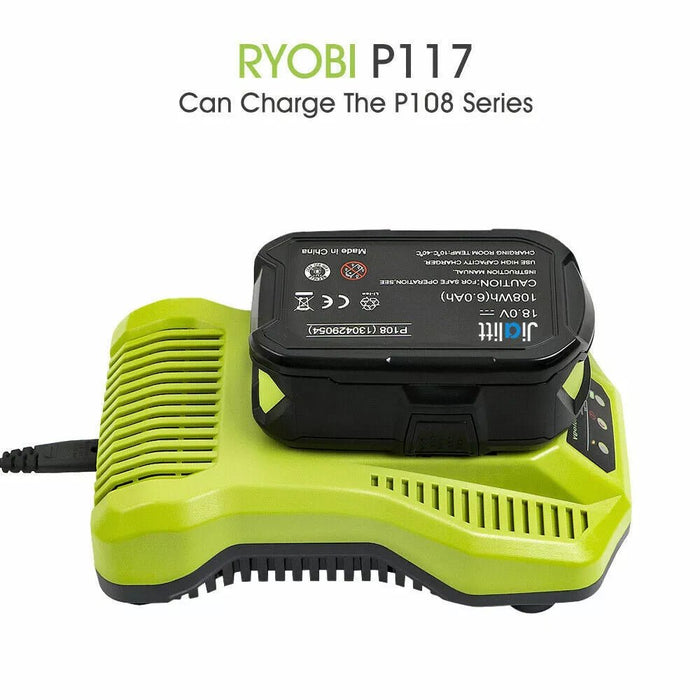 Fast Rapid Charger For Ryobi One+ 18V P108 P104 Li - ion Batteries - Battery Mate