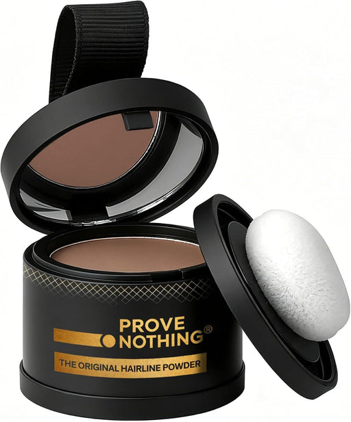 Hairline Powder Root Touch - Up Designed in Australia, Gray Coverage, Bald Spot Concealer, Thinning Hair Fill - In Powder, Sweat & Water Resistant, 24 - Hour Wear for Women & Men (Light Brown) - Battery Mate