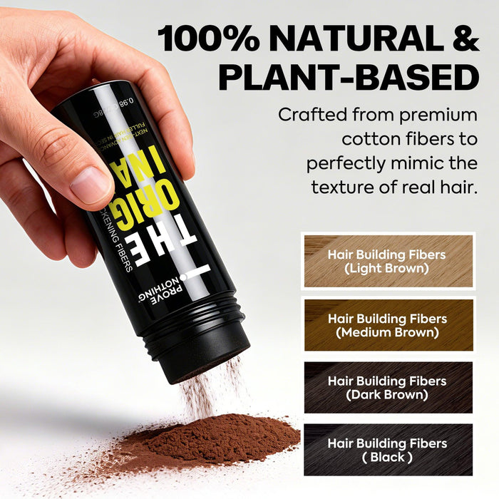 PROVE NOTHING Hair Fibres (28g) Instantly Fuller, Thicker Look Windproof & Sweatproof | Women and Men | Designed in Australia (Dark Brown) - Battery Mate