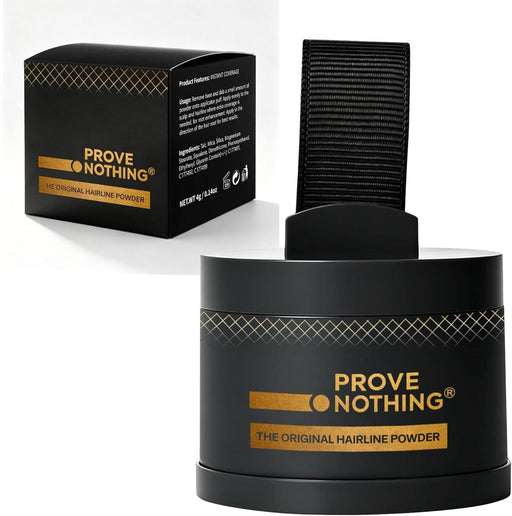 PROVE NOTHING Hairline Powder Root Touch - Up Designed in Australia, Gray Coverage, Bald Spot Concealer, Thinning Hair Fill - In Powder, Sweat & Water Resistant, 24 - Hour Wear for Women & Men (Medium Brown) - Battery Mate