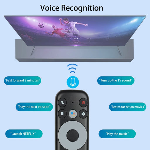 RC902V FAR1 Voice Remote Control – Compatible with TCL 4K & 8K Smart TVs - Battery Mate