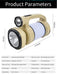 Rechargeable Solar Camping Lantern & LED Flashlight – 9 Light Modes - Battery Mate