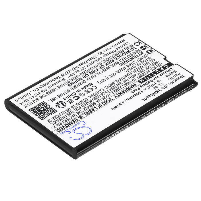 Replacement Battery for Yealink Cordless Phone - 3.7V 1300mAh Li-ion - Battery Mate