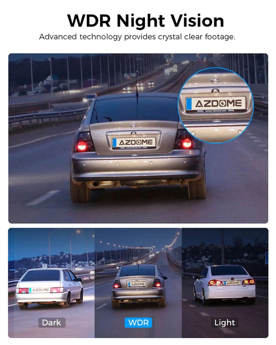 12" 4K + 1080P Rear View Mirror Dash Cam with WiFi 6, GPS & 64GB Card