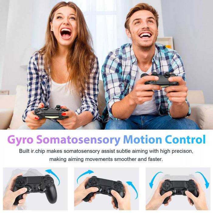 Wireless Controller Compatible For Playstation 4 PS4 Controller - BLACK