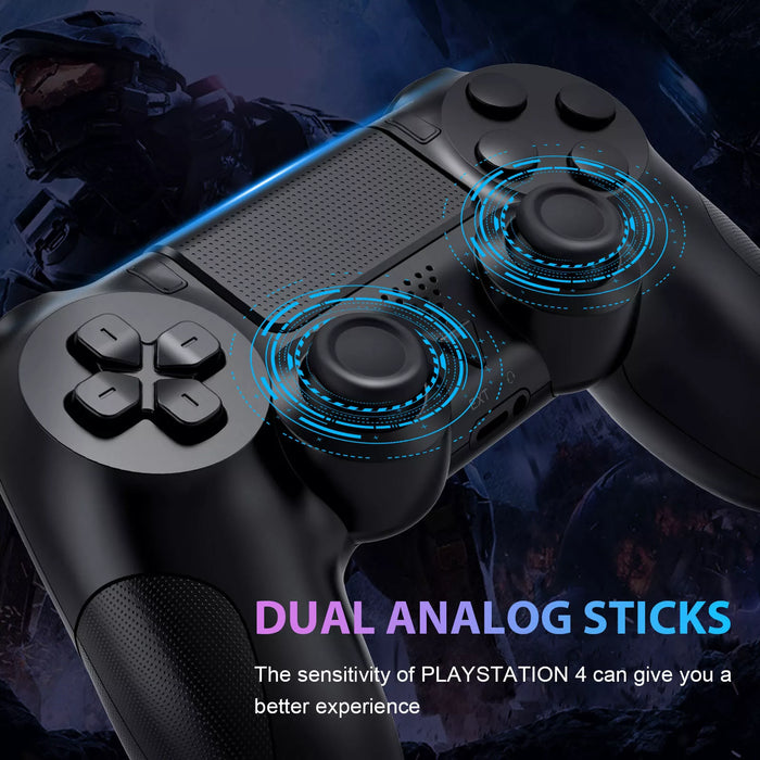 Wireless Controller Compatible For Playstation 4 PS4 Controller - BLACK