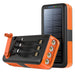 Solar Charger Power Bank 63200mAh, Portable with Dual Outputs, Flashlight, Hand Crank Camping Survival Gear - Battery Mate