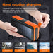 Solar Charger Power Bank 63200mAh, Portable with Dual Outputs, Flashlight, Hand Crank Camping Survival Gear - Battery Mate